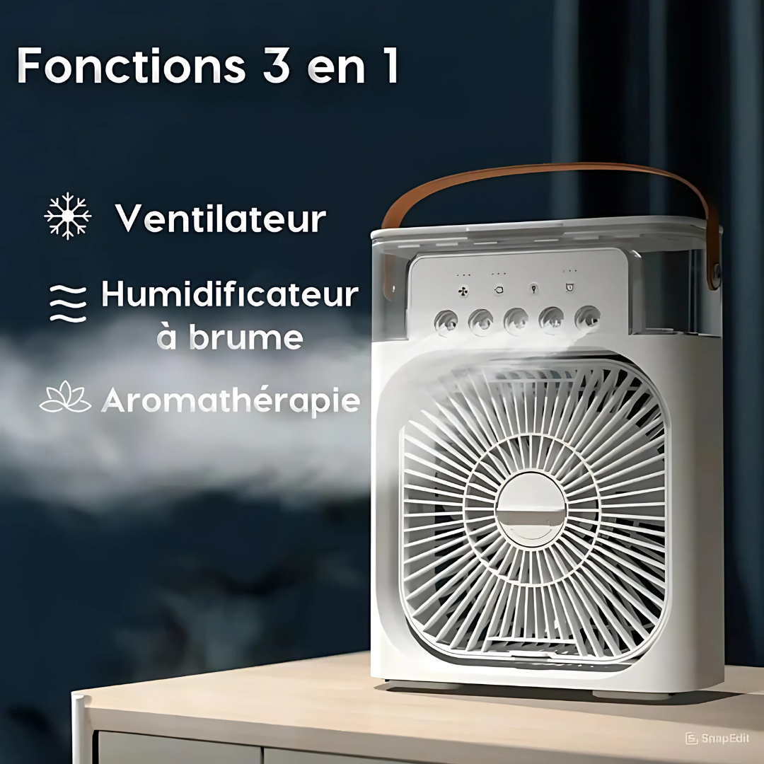 BreezePure – Mini Climatiseur Portable & Humidificateur d’Air