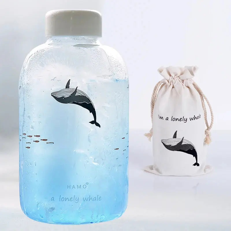 Gourde d'Eau en Verre Borosilicate avec Manchon 600ml