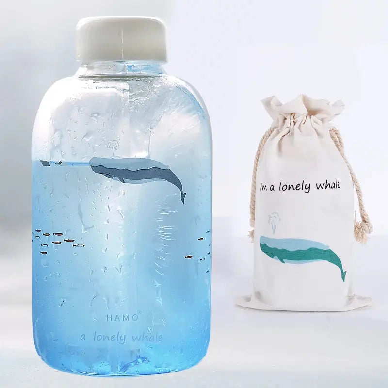 Gourde d'Eau en Verre Borosilicate avec Manchon 600ml