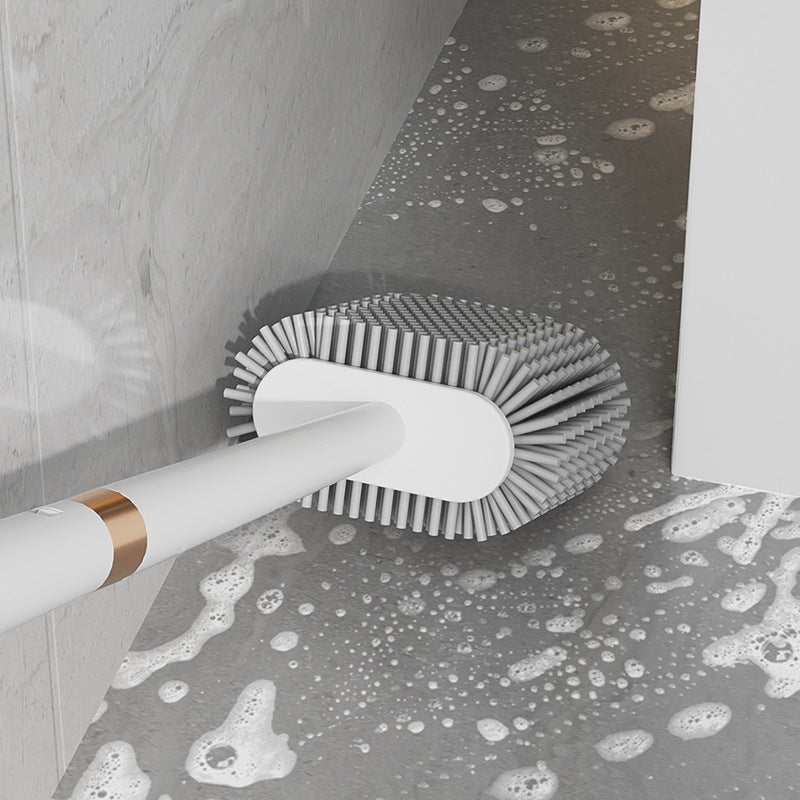 Brosse WC en Silicone Luxueuse sans Angle Mort