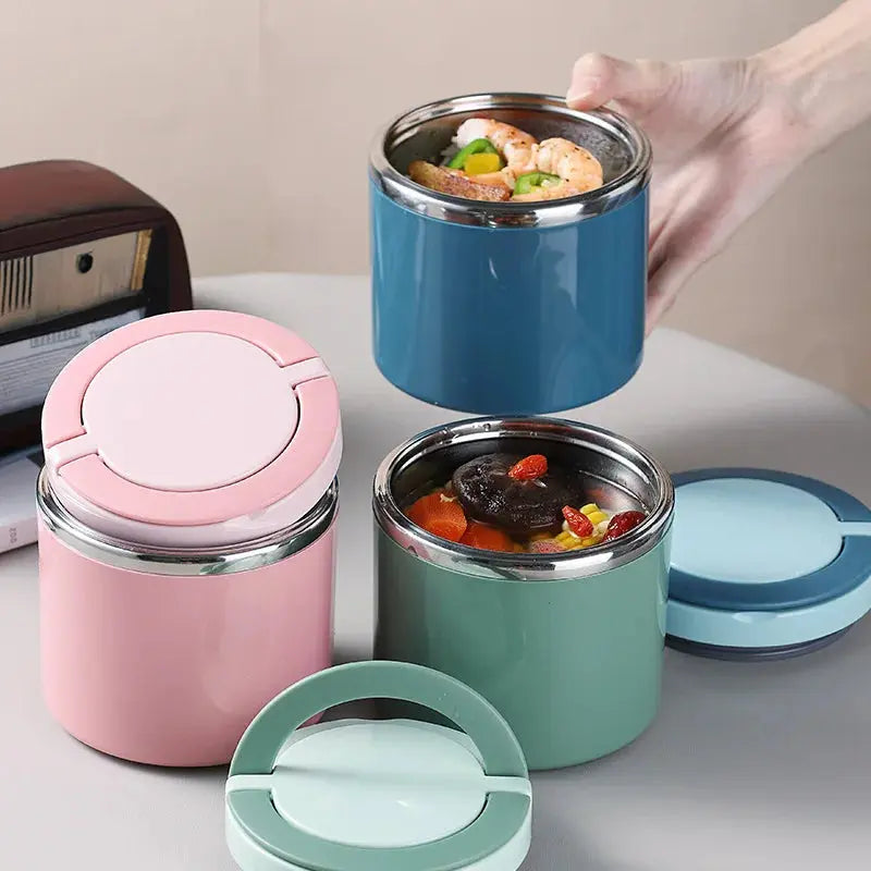 Thermos Alimentaire Chaud 12H Bleu 1L