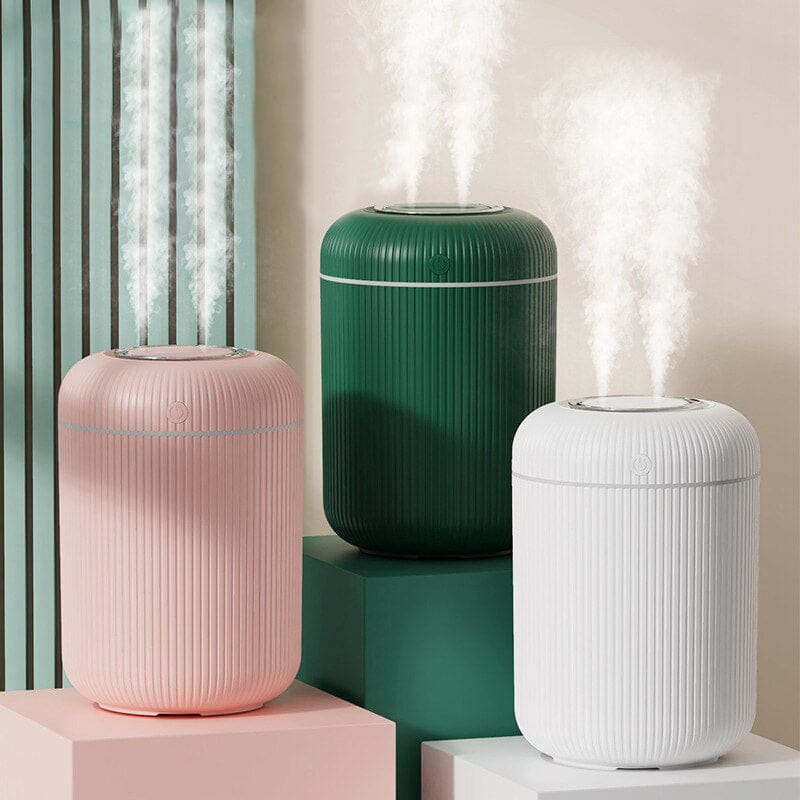 Humidificateur d'air XXL ultrasonique double buse - LANOR