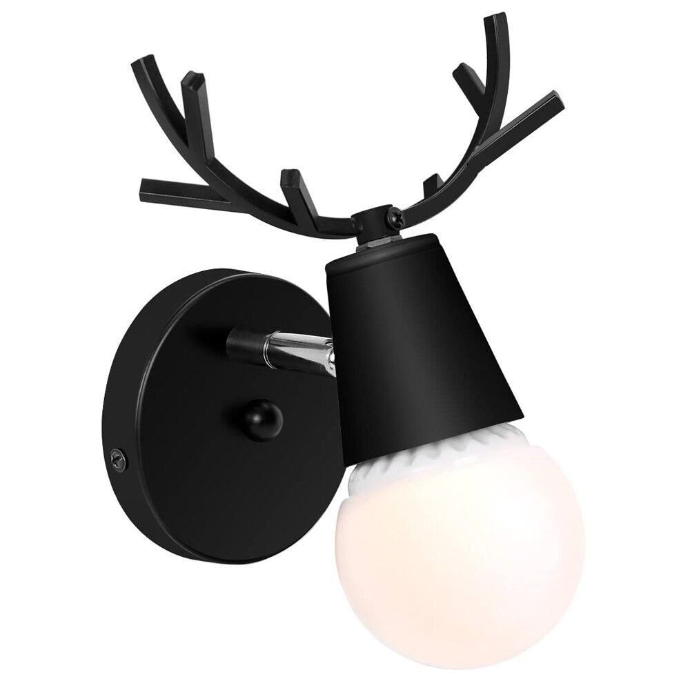 Lampe de chevet Murale Bois de Cerf  LampesDeChevet Noir  